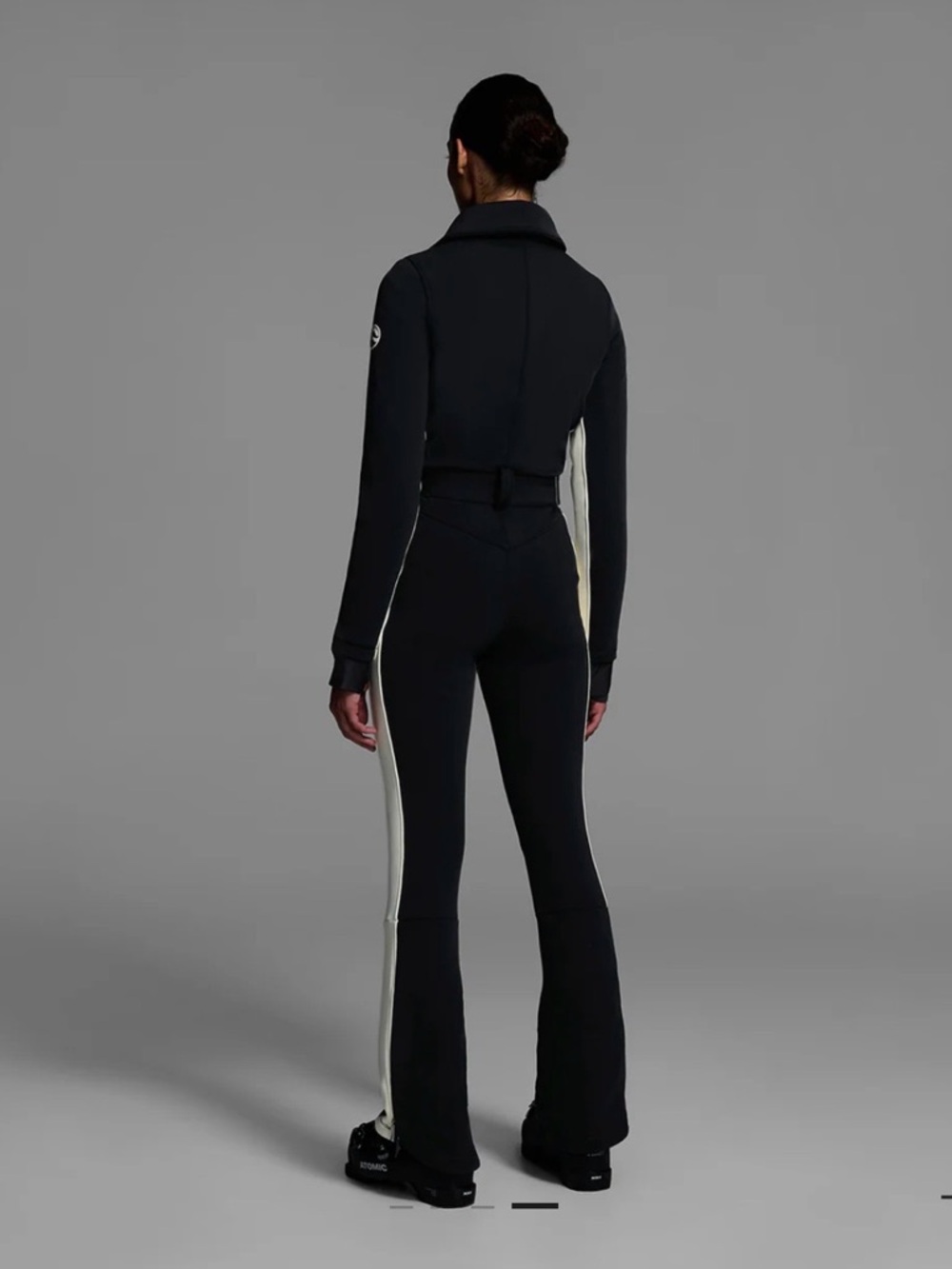 Cordova Black OTB Women’s Full-Zip Belted Ski Suit - Picture 2 of 7